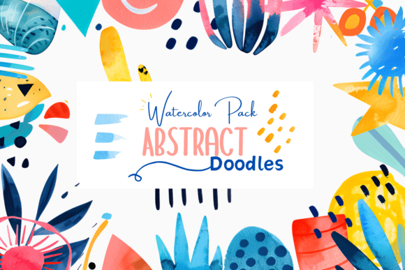 Abstract Watercolor Doodles Clipart P.1 Illustrations Review