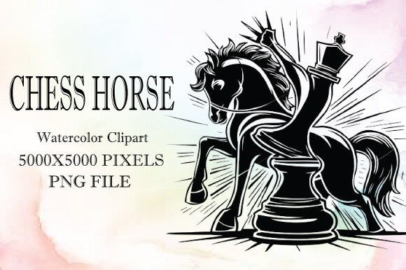 Chess Horse Watercolor Clipart 10: Illustrations Review