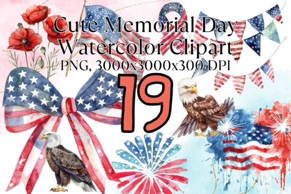 Memorial Day Watercolor Clipart Illustrations Review