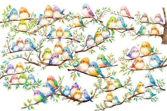 Spring Bird Watercolor Clipart PNG Review