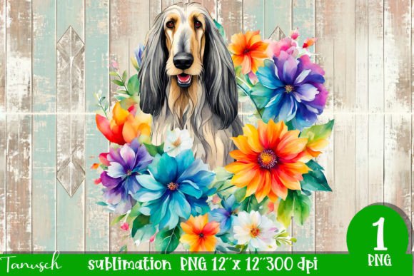 Watercolor Afghan Hound Coaster Illustrations Review